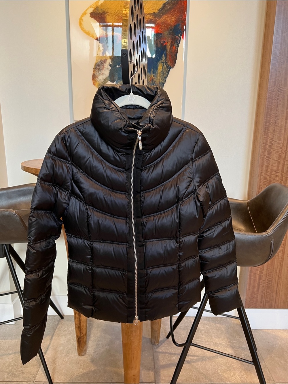 Escada Sport Women’s Black Down Puffer Jacket Size 34 EU XS Lightweight
